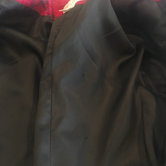 Jones New York Tweed Blazer Pink Plaid 6 - Picture 7 of 8